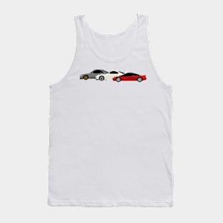 JDM Sports Car Combo Pixelart Tank Top